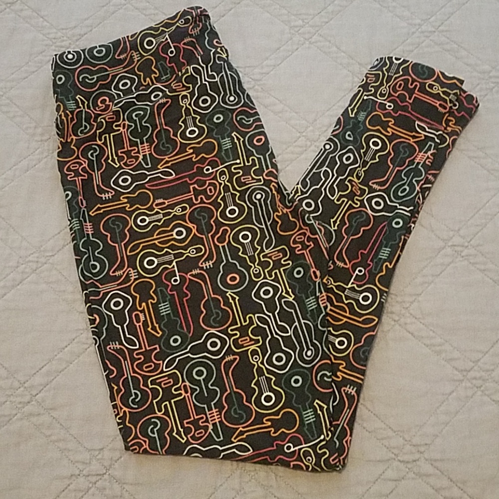 Tall and Curvy guitar pattern LuLaRoe leggings